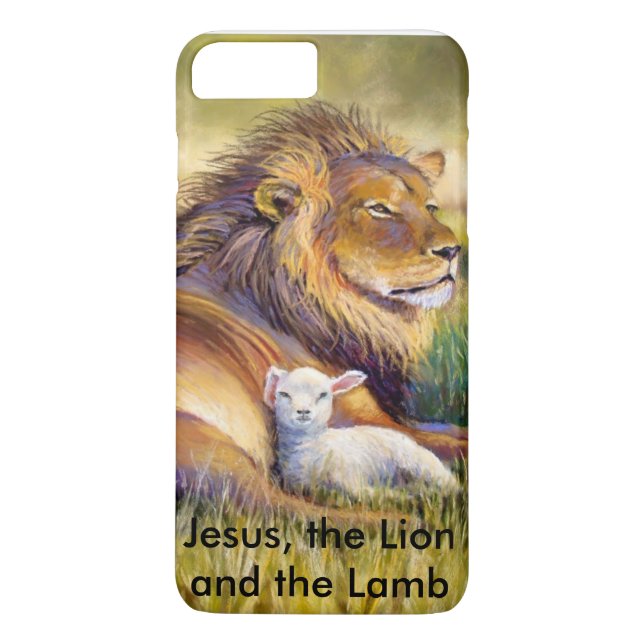 Jesus, the lion and the Lamb Case-Mate iPhone Case (Back)