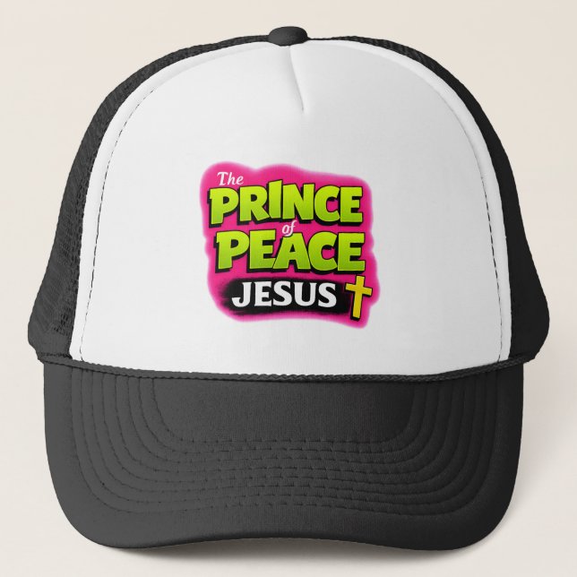 JESUS - The Prince of Peace - Christian Trucker Hat (Front)
