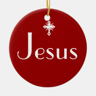 Jesus the Reason Ceramic Ornament