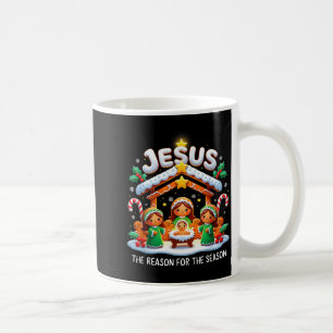 Jesus The Reason For Season Gingerbread Christmas Coffee Mug