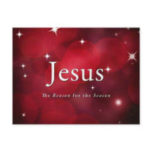 Jesus The Reason for the Season Christmas PostCard