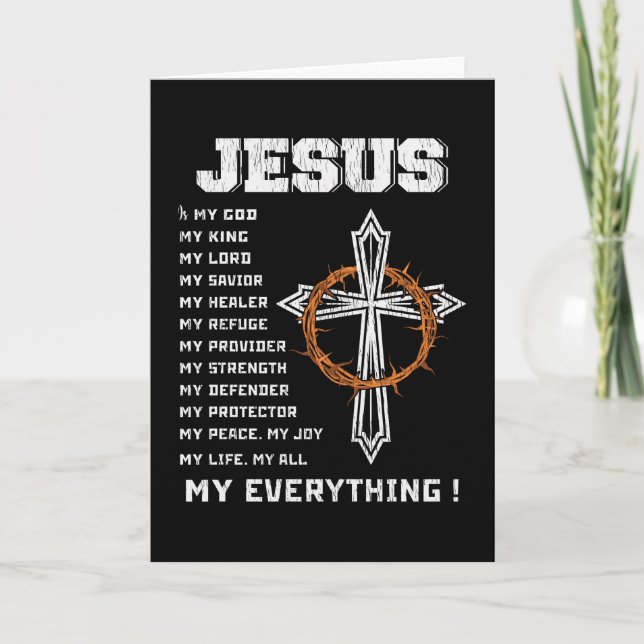 Jesus The Reason The Season Christian Christmas Card (Front)
