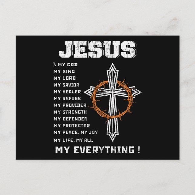 Jesus The Reason The Season Christian Christmas Postcard (Front)