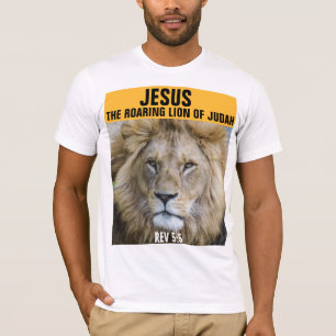 JESUS THE ROARING LION OF JUDAH, CHRISTIAN T-SHIRT