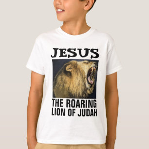 JESUS THE ROARING LION OF JUDAH T-shirts