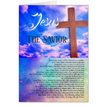 Jesus the Savior, Beautiful Christian card