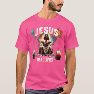 Jesus The Ultimate Deadlifter Retro Christian Jesu T-Shirt