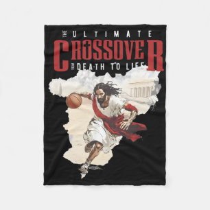 Jesus The Ultimate Funny Sketll Sports Player Chri Fleece Blanket