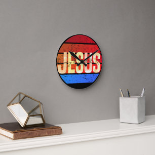 Jesus, the way the truth and the life sunset round clock
