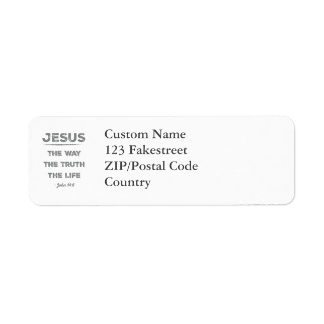 Jesus: the Way, the Truth, the Life (Front)