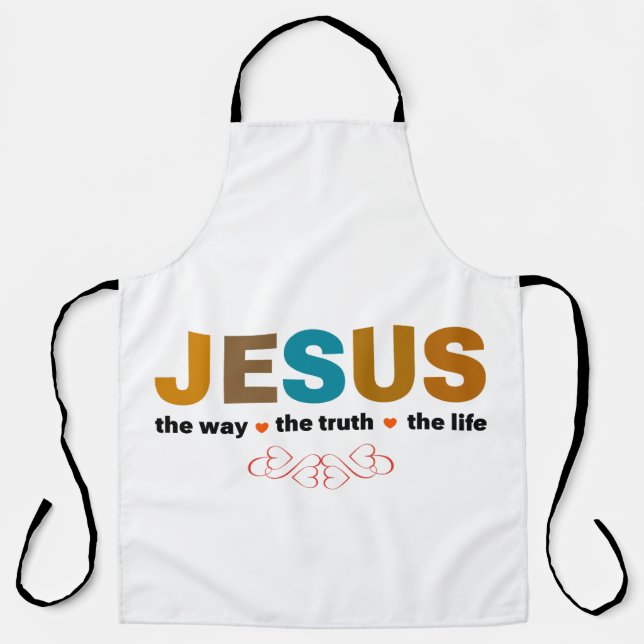 JESUS. THE WAY, THE TRUTH, THE LIFE. APRON (Front)