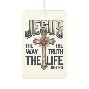 Jesus The Way The Truth The Life Christian Shirt Air Freshener