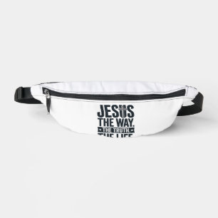 Jesus The Way The Truth The Life Christian T-Shirt Fanny Pack