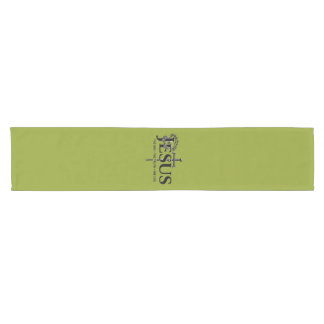 Jesus the way, the truth, the life! Green Short Table Runner