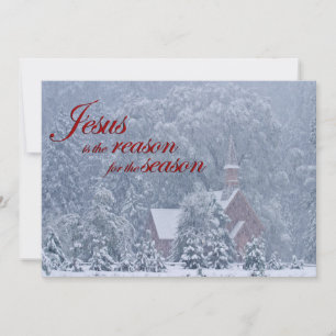 Jesus this Season - Yosemite Chapel in Snowstorm