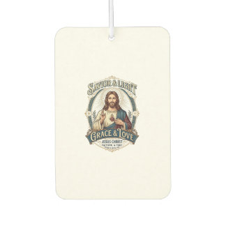 Jesus Thrift Store Vintage Hunting Graphic Tee Chr Air Freshener