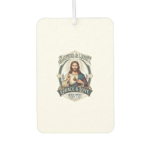 Jesus Thrift Store Vintage Hunting Graphic Tee Chr Air Freshener