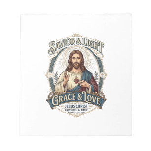 Jesus Thrift Store Vintage Hunting Graphic Tee Chr Notepad
