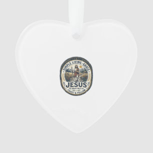 Jesus Tiny House Slow Living Vintage Ornament