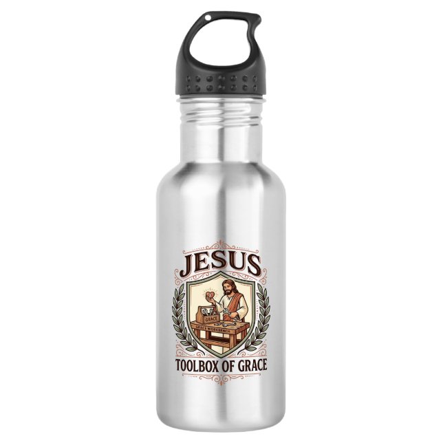 Jesus Toolbox Of Grace Jesus Toolbox Grace Christi 532 Ml Water Bottle (Front)