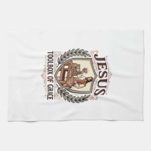 Jesus Toolbox Of Grace Jesus Toolbox Grace Christi Kitchen Towel