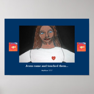 JESUS TOUCHED THEM POSTER