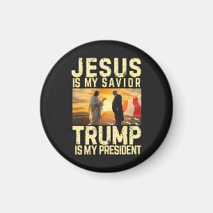 Jesus Trump - Jesus Is My Lord Saviour Magnet