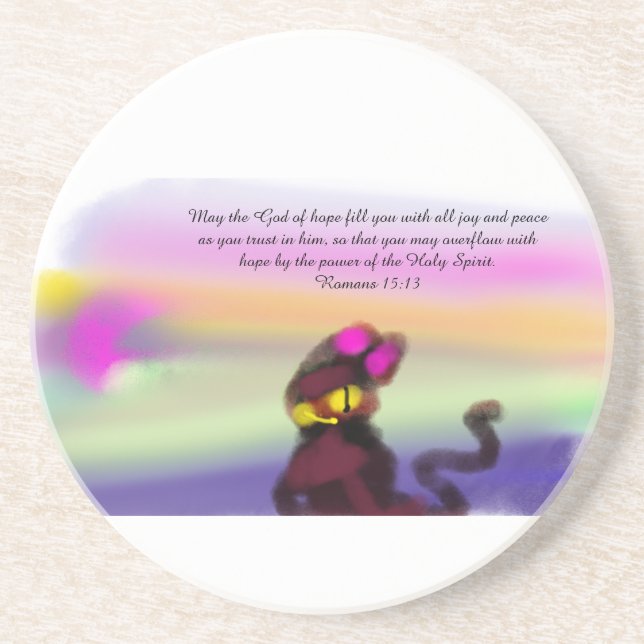 jesus trust  coaster (Front)