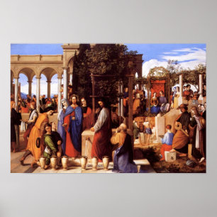 Jesus Turning Water Into Wine (John 2: 1-11) Poster