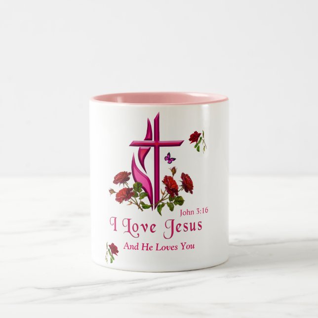 Jesus  Two-Tone coffee mug (Center)