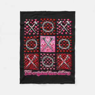 Jesus Valentine Xoxo The Original Love Letters Fai Fleece Blanket