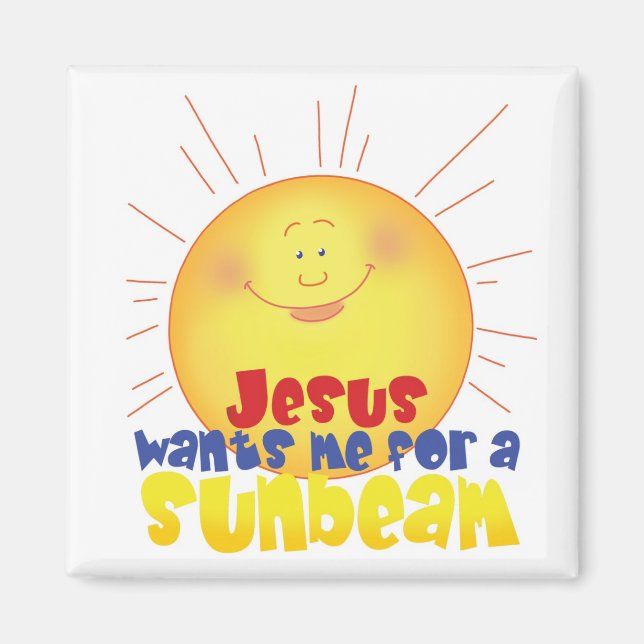 Jésus veut que j'aie un aimant de rayon de soleil (Devant)