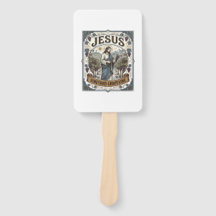 Jesus Vineyard Grapevine Jesus Vineyard Grapevine  Hand Fan
