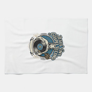 Jesus Vinyl Gospel Record Jesus Vinyl Record Chris Kitchen Towel