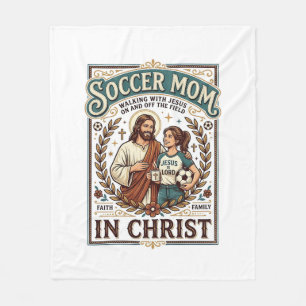Jesus Volleyball Softball Soccer Vintage Shirt Chr Fleece Blanket