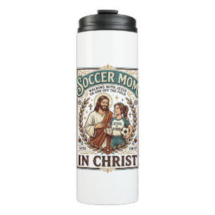 Jesus Volleyball Softball Soccer Vintage Shirt Chr Thermal Tumbler