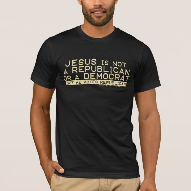 Jesus Votes Republican T-Shirt (Front)