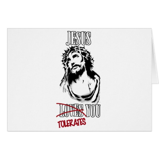 Jésus vous tolère (Devant horizontal)