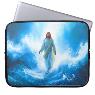 Jesus Walking in the Ocean Laptop Case/Protector Laptop Sleeve