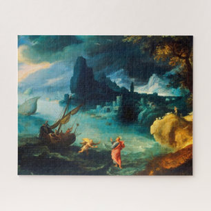 Jesus Walking on the Sea of Galilee Paul Bril 1590 Jigsaw Puzzle