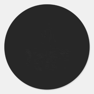 Jesus Walking On Water Bold Black And White Christ Classic Round Sticker