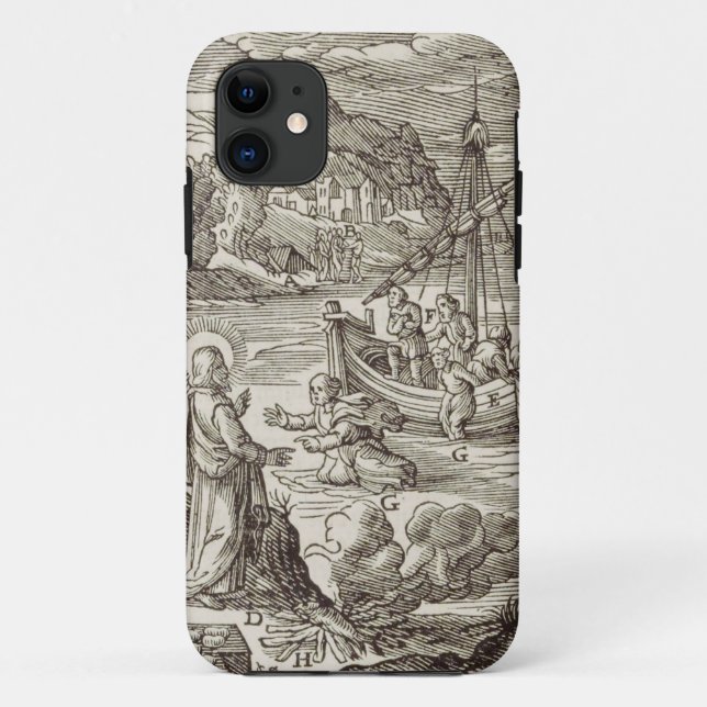 Jesus walking on water Case-Mate iPhone case (Back)