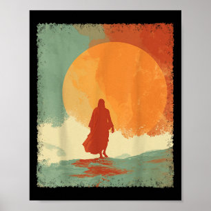 Jesus Walking On Water  Poster