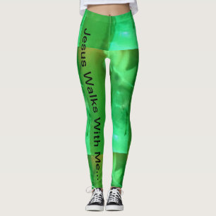 Jesus Walks With Me... Leggings