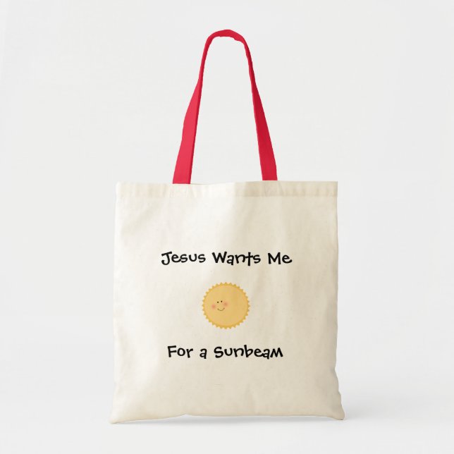 Jesus Wants Me for a Sunbeam Tote - LDS Primary (Front)