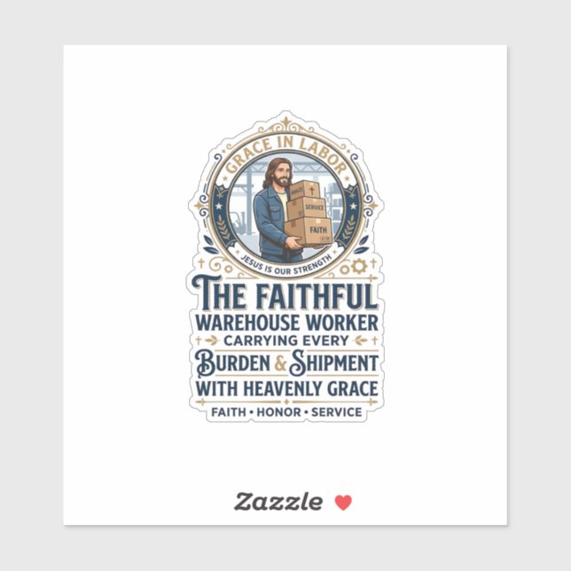 Jesus Warehouse Logistics Graphic Tee Christian Ar (Sheet)