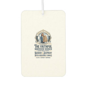 Jesus Warehouse Logistics Graphic Tee Christian Ar Air Freshener