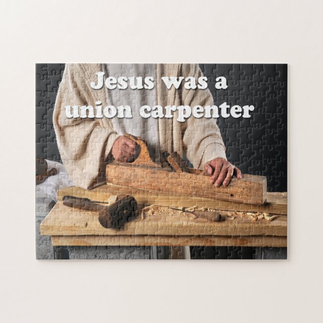 Jesus Was a Union Carpenter Puzzle (Horizontal)