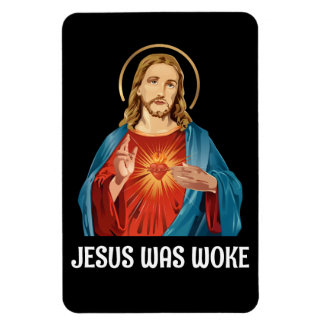 JESUS WAS WOKE WWJD MAGNET