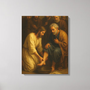 Jesus Washing the Disciples’ Feet™ LDS Art Canvas Print